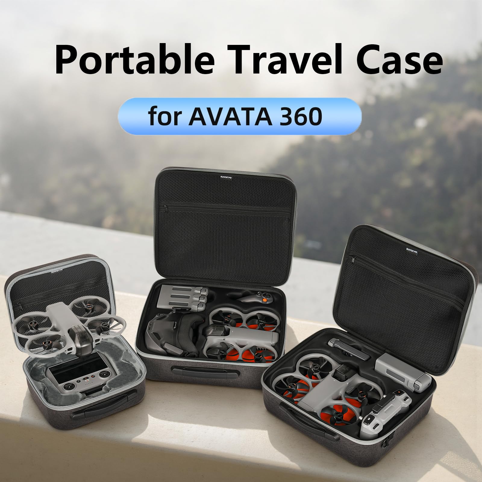 ZJRXM Borsa per DJI Avata 360 Drone e RC 2 Controller, Borsa Portatile per DJI Avata 360 Accessori, Borsa da Viaggio Compatta