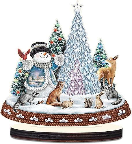 Kit de adornos de escritorio de pintura de diamante con patrón de niña ángel para adultos, principiantes, 5D, arte de diamante, decoración de mesa,