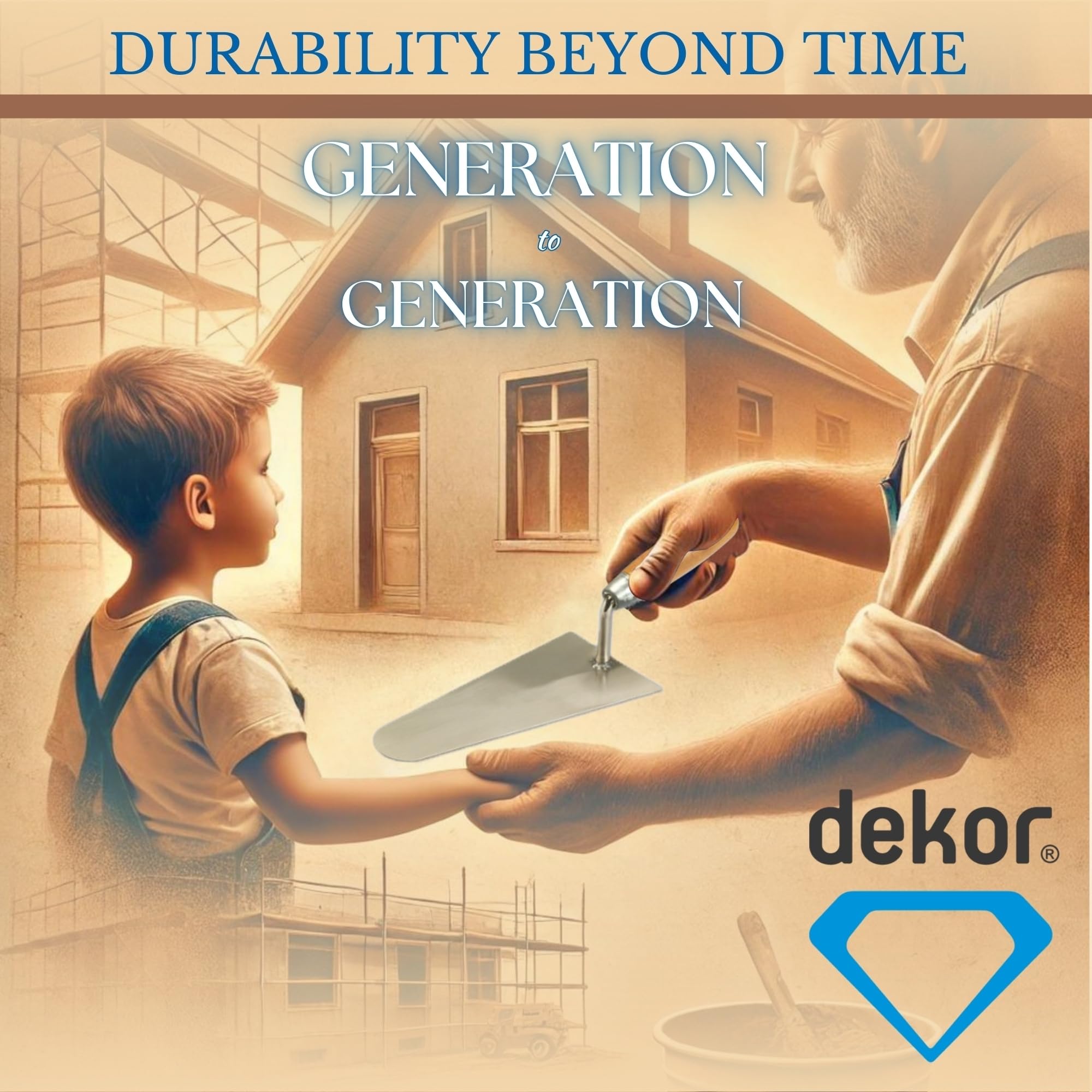 DEKOR Taping Knife 12" Stainless Steel Flexible Scraper Wood Handle Drywall — Amazon image 9