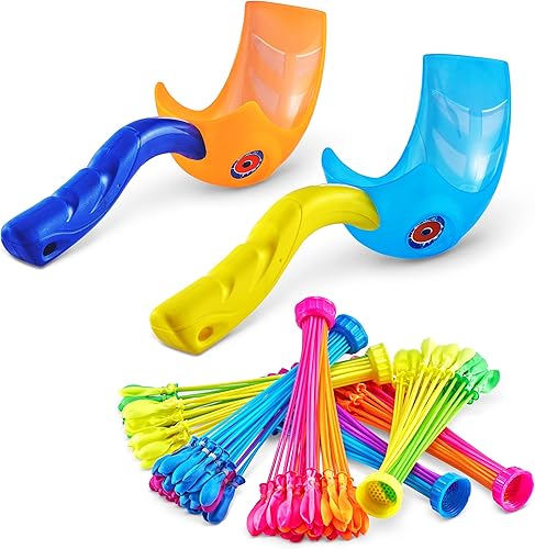 Miniatura 3 de Bunch O Balloons ZURU - Paquete de 2 y 4 tallos de ZURU, globos de agua de colores tropicales de llenado rápido para familia, amigos y niños,