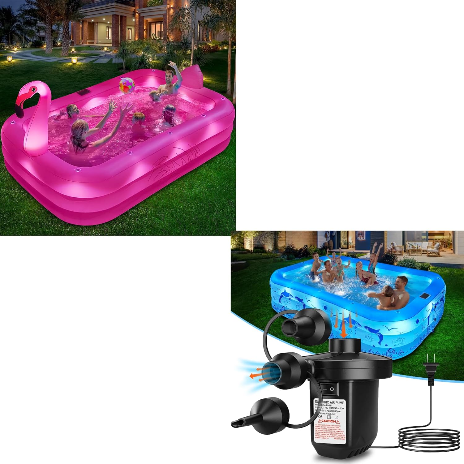 Swimming Pool for Kids,Adults Inflatable Blow up Pool