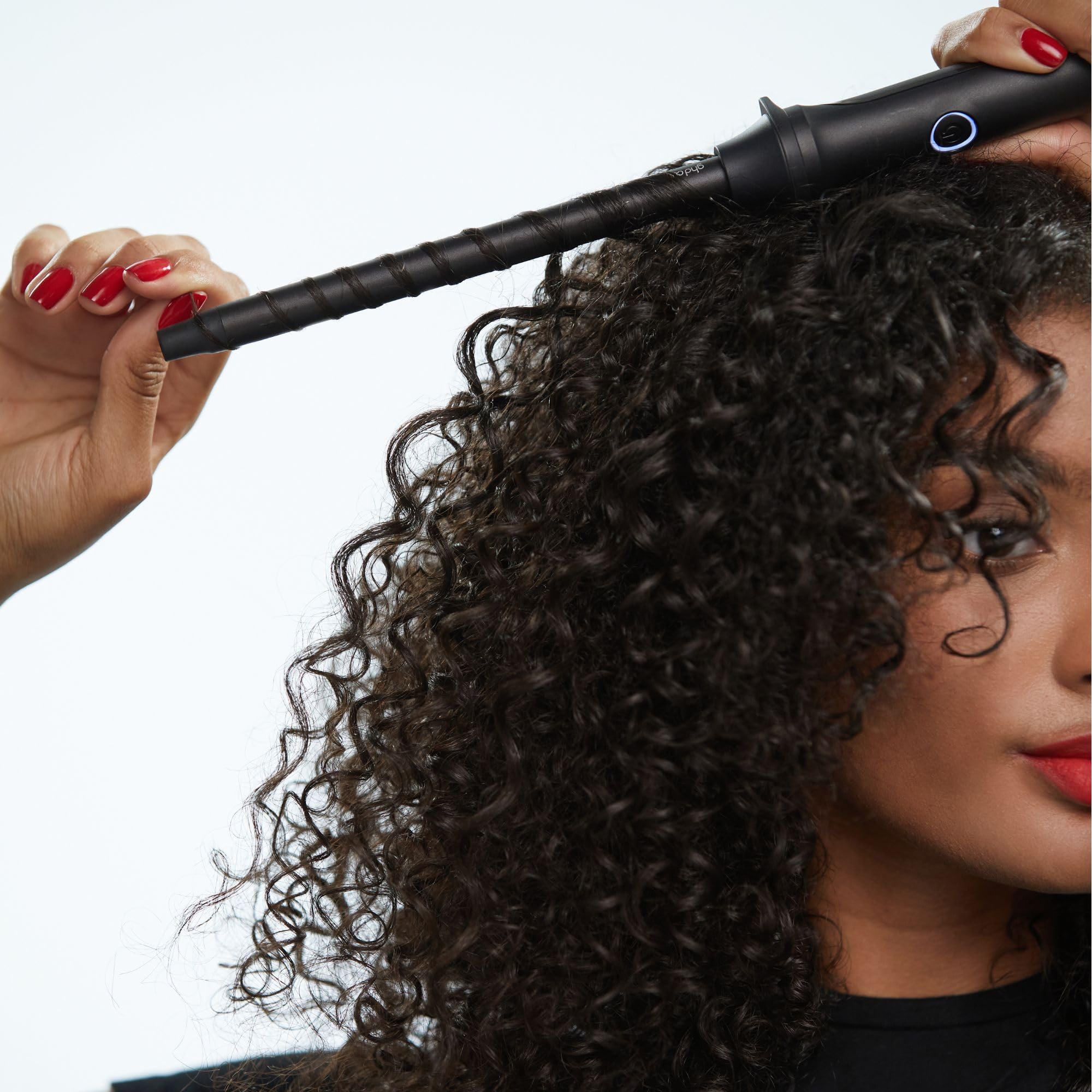 ghd - Boucleur ghd Thin Wand - Boucleur ultra-fin 14mm et professionnel (Noir) - Créez des boucles dès 3 secondes pour une tenue 24H - Boucles serrées et définies - Idéal pour tous types de cheveux | Tonneau fin avec chauffage PTC à 185 °C, boucles très d