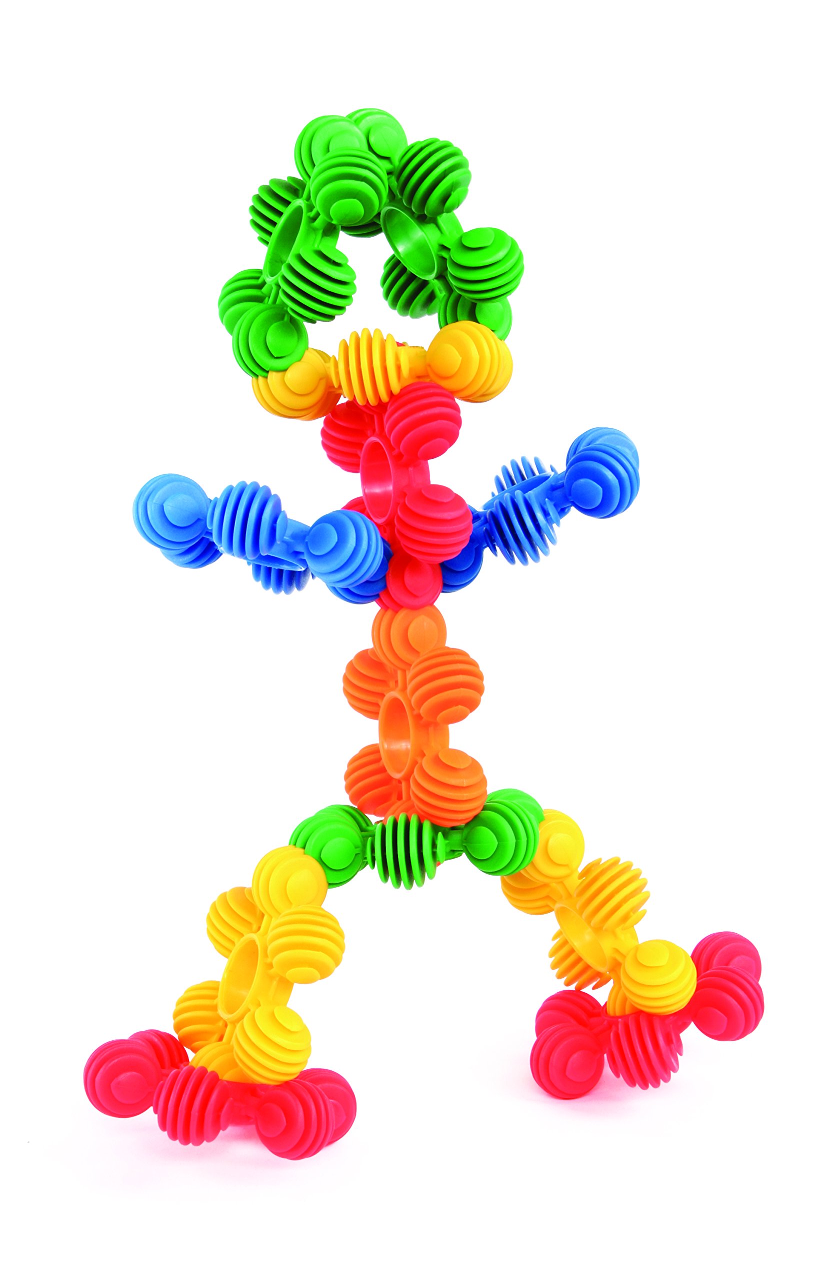BSM Interstar-Tubo Rings Gioco di Costruzione Prima Infanzia, Colore 24 Pezzi, Norme, in 01024T