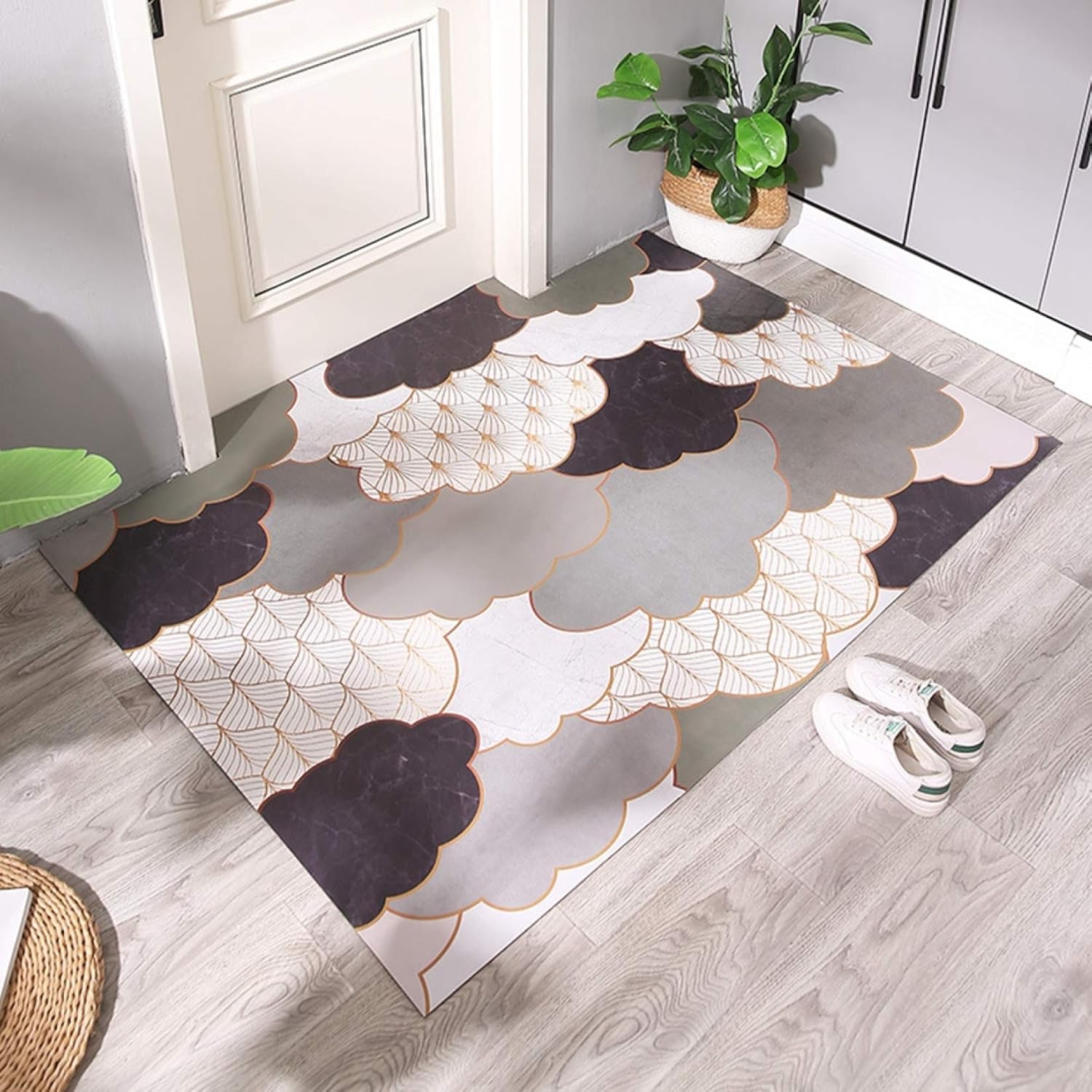 激安ブランド 洗える Su 玄関マット すべり止め ゴブラン織り 泥落とし 屋外 屋内 カーペット