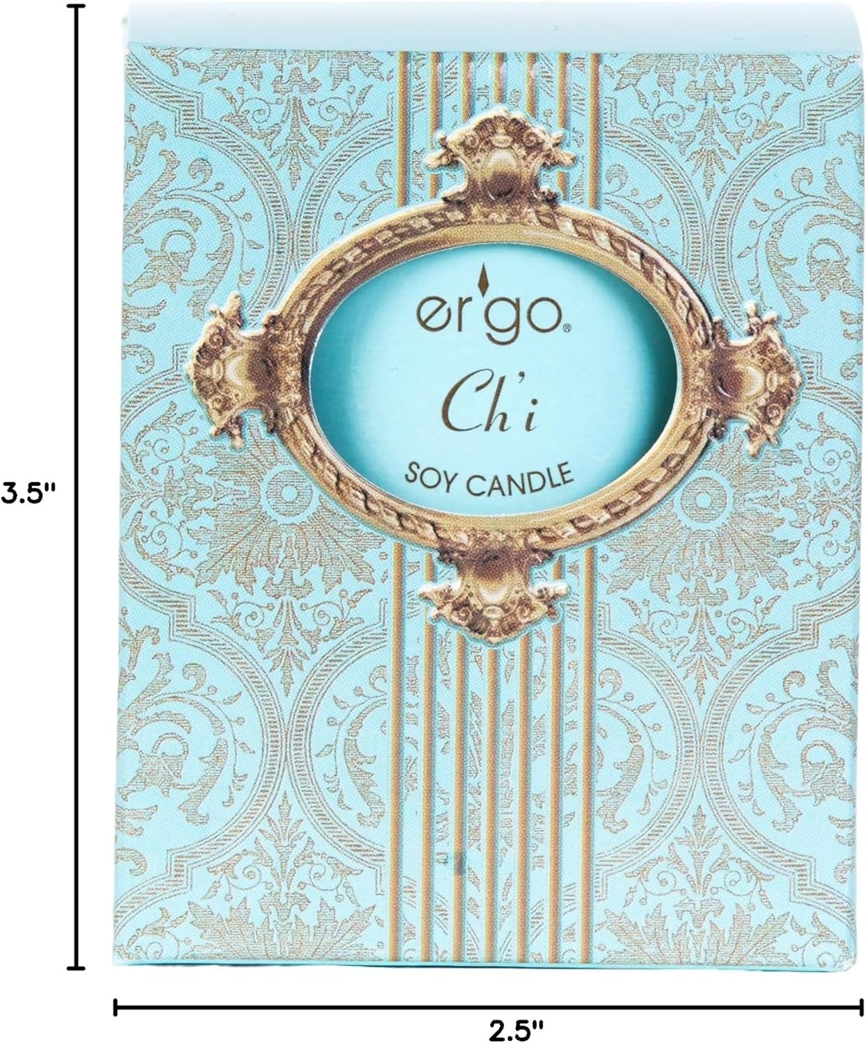 Ergo Soy Candle Pearl Collection, Hand Poured Natural Vegan Soy Wax - Luxuriously Scented Chi 7 Ounce Candle