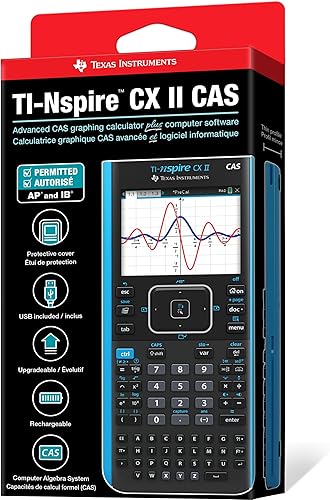 Miniatura 7 de Texas Instruments TI-Nspire CX II CAS - Calculadora graficadora a color con software para estudiantes PCMac