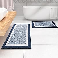 Vista 82 de OLANLY Alfombras de baño 30x20, tapete de baño de microfibra extra suave y absorbente, antideslizante, lavable a máquina, secado rápido, alfombra