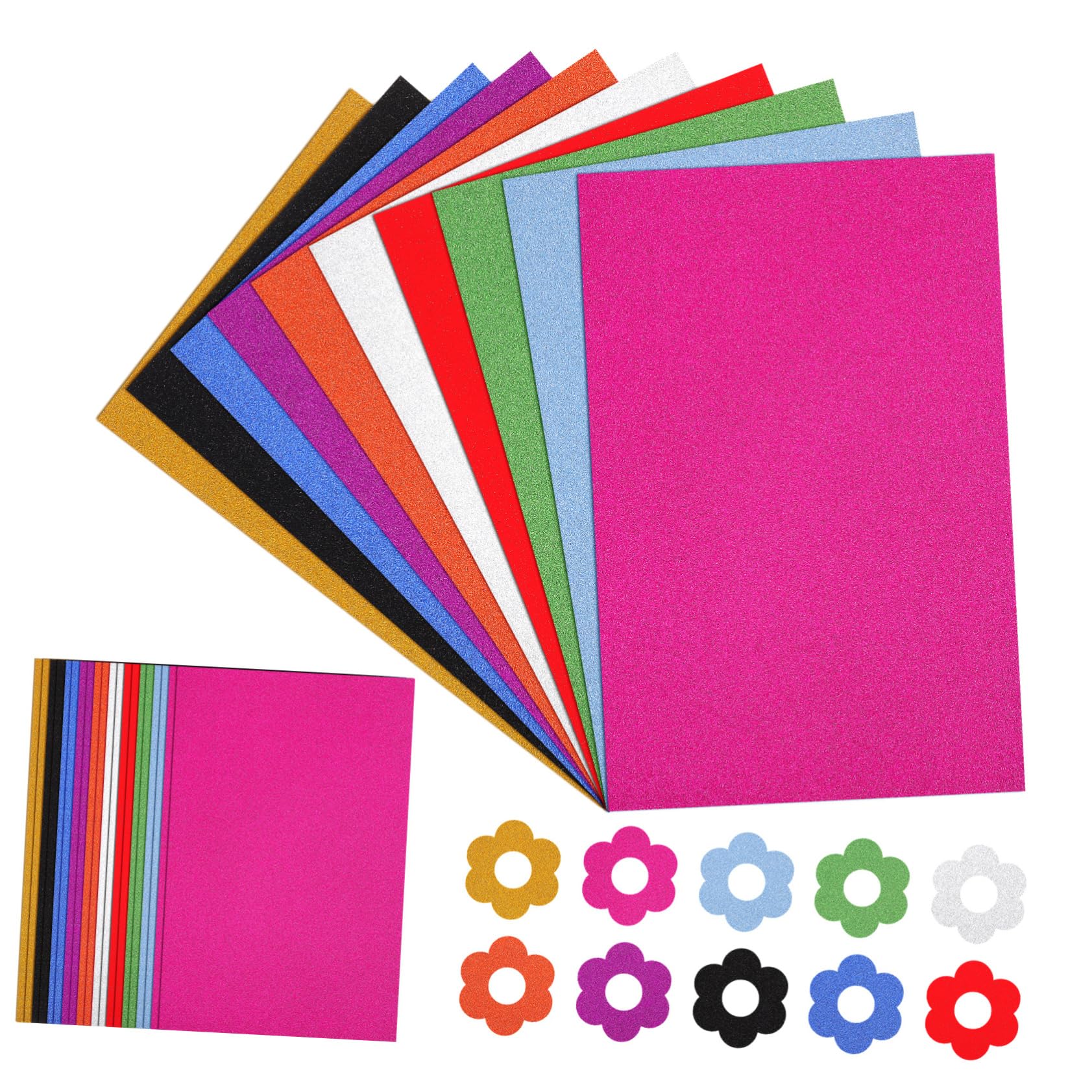 60arkusze Arkuszy Papieru Samoprzylepnego z Brokatem Różnych Kolorach Papier Do Rękodzieła i Scrapbookingu Łatwy Użytkowaniu Idealny Do Tworzenia Zaproszeń i Dekoracji