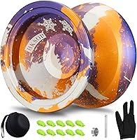 Vista 8 de Responsive YoYo Professional con doble función, con rodamiento de repuesto + 10 cuerdas Yoyos, extracción de rodamientos, bolsa de estuche