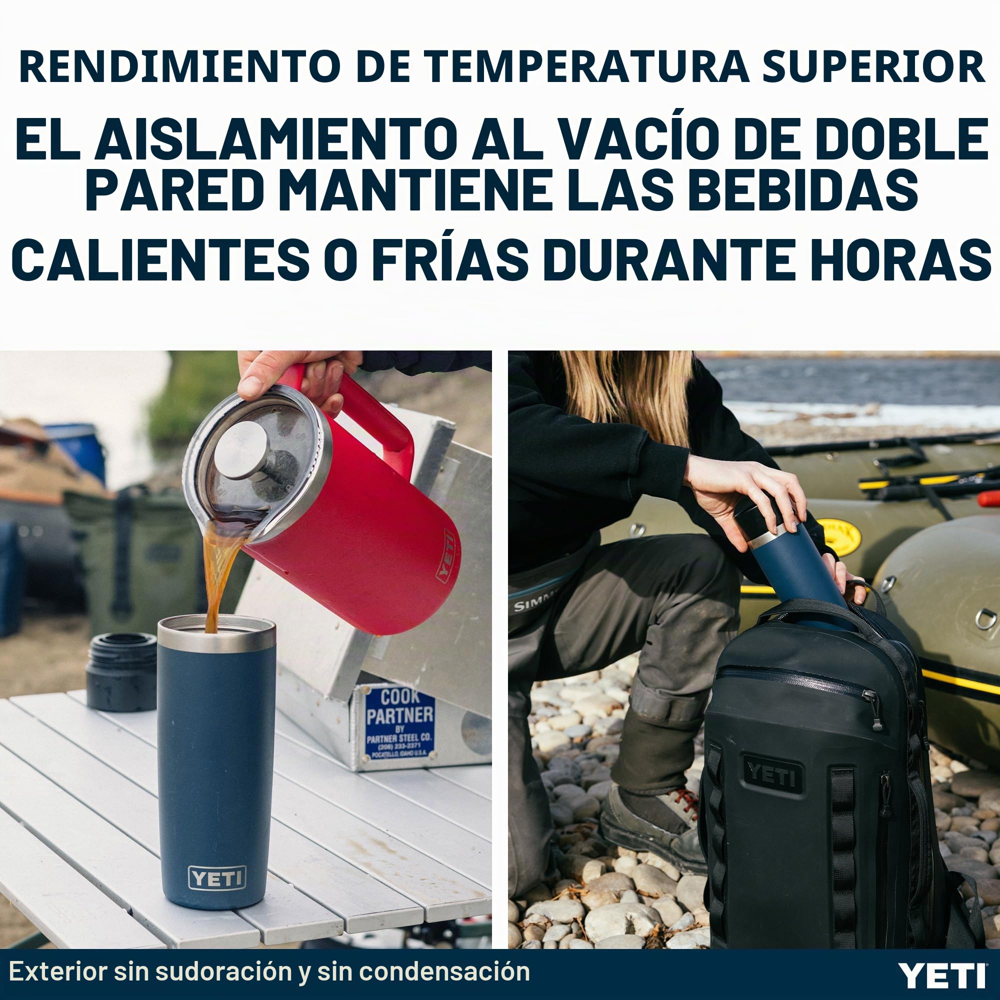 YETI Rambler 16 oz (473 ml) Travel Bottle (White) – Drinks Bottle & Coffee Flask for Hot Drinks with Leakproof Commuter Cap – Backpack-Friendly Insulated Coffee Cup – 5 Year Warranty