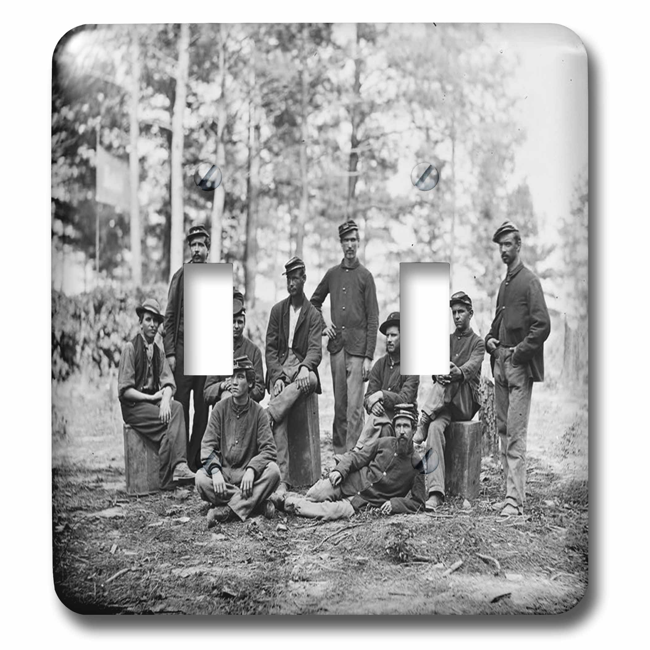 Soldats de la guerre civile interrupteur multicolore au design historique unique