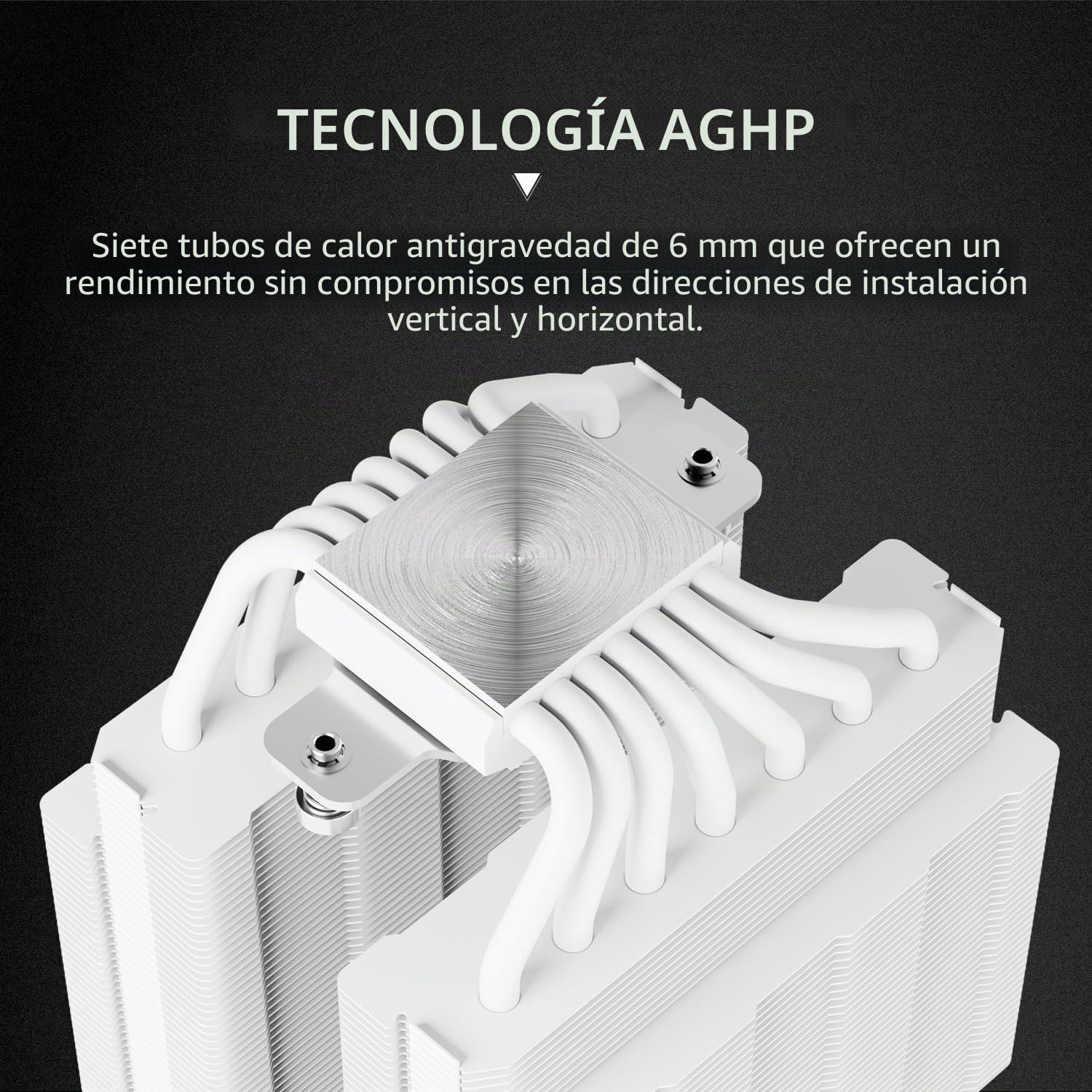 TR -Phantom Spirit 120 Digital SNOW CPU Air Cooler, 7 tubos de calor CPU de refrigeración, ventiladores dobles PWM de 120 mm, soporte para AM4 / AM5 / Intel lga1700/1150/1151/1200/1851/2011