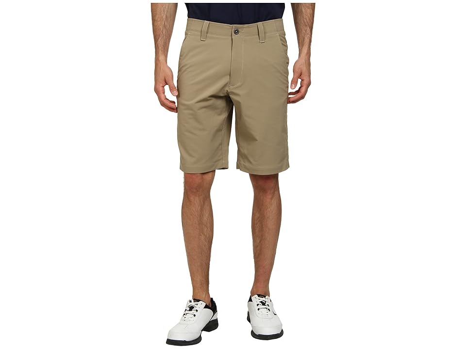 

Under Armour Golf UA Match Play Short (Canvas/True Gray Heather/Canvas) Men's Shorts, Beige