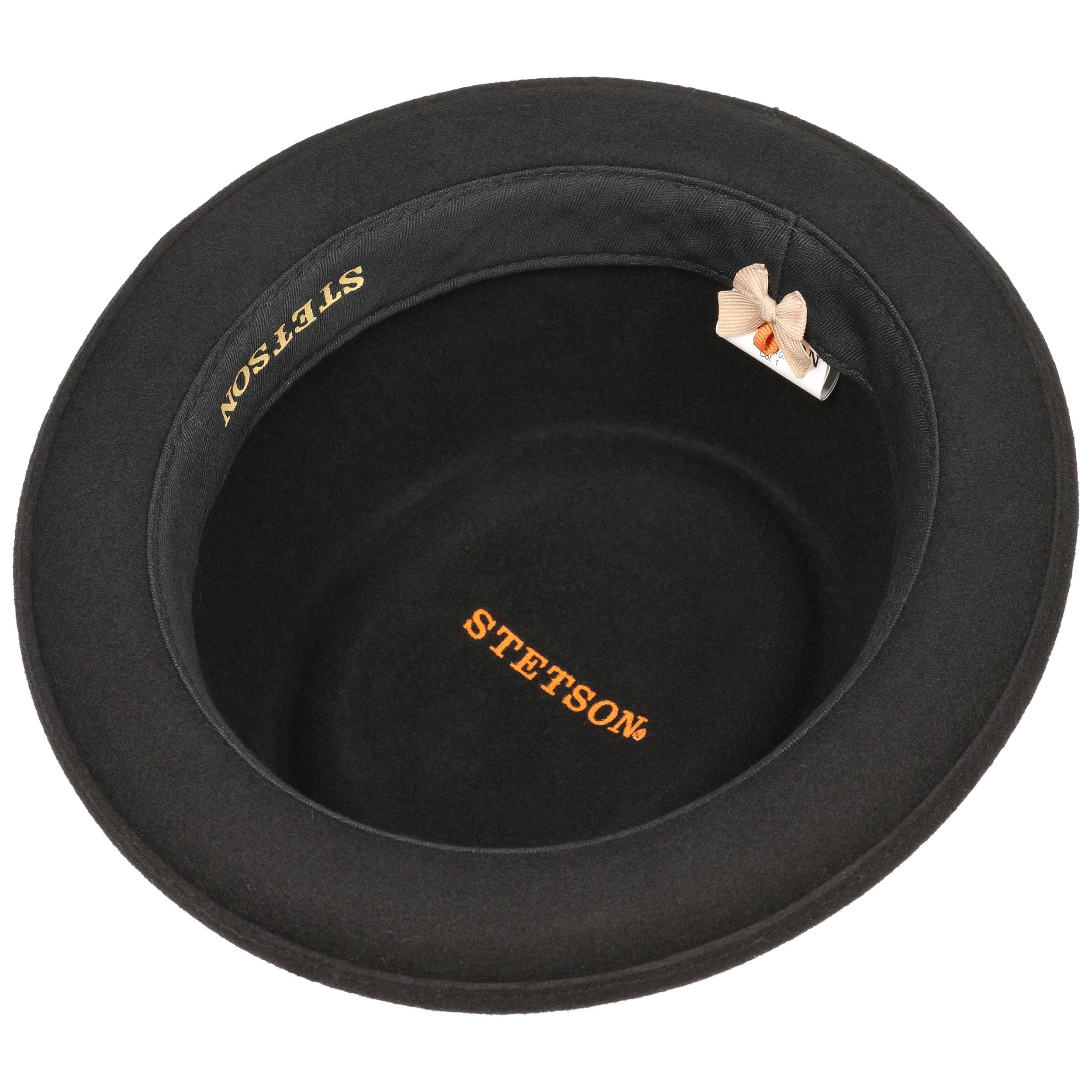 Stetson Chapeau Pennsylvania Pork Pie Femme/Homme - pour Homme de Feutre Outdoor avec Bandeau en Cuir Printemps-ete Printemps Ete Automne Hiver