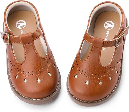 shoeslocker Toddler Girl Mary Jane Dress Shoes - Ballet Flats for Easter Party School Shoes