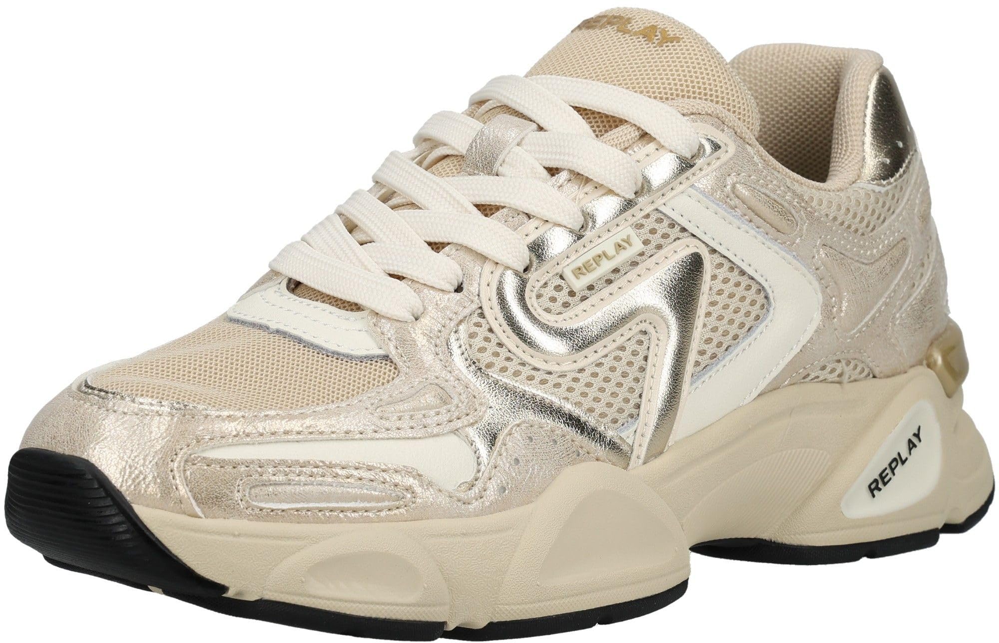 Replay Gws9n, Women's Sneakers, Gold 026, EU 37, Gold 026, 5 UK