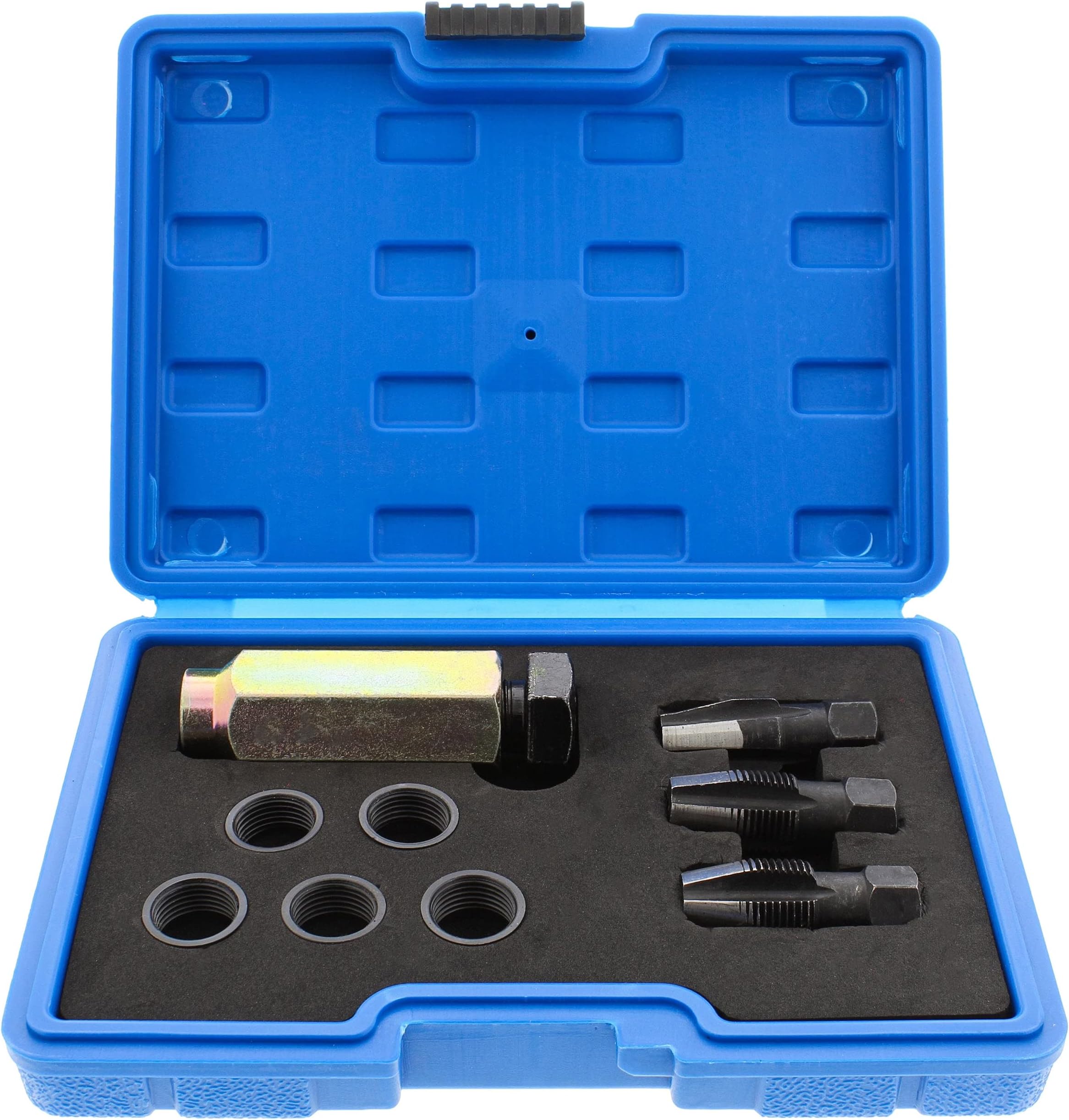 ABNOxygen Sensor Kit - 10pc Chrome Molybdenum Oxygen Sensor Socket Repair Set for Repairing Damaged Lambda Threads