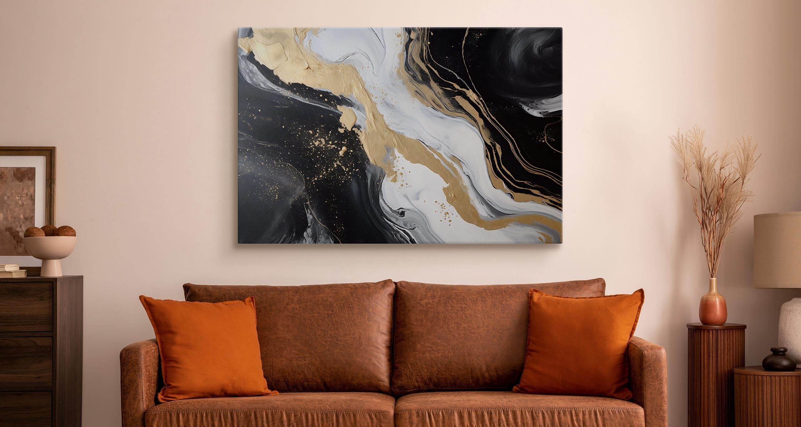 Muralo Wandbilder Vintage, Glamour, Loft Stil, Aufhängefertig - 120x80 cm