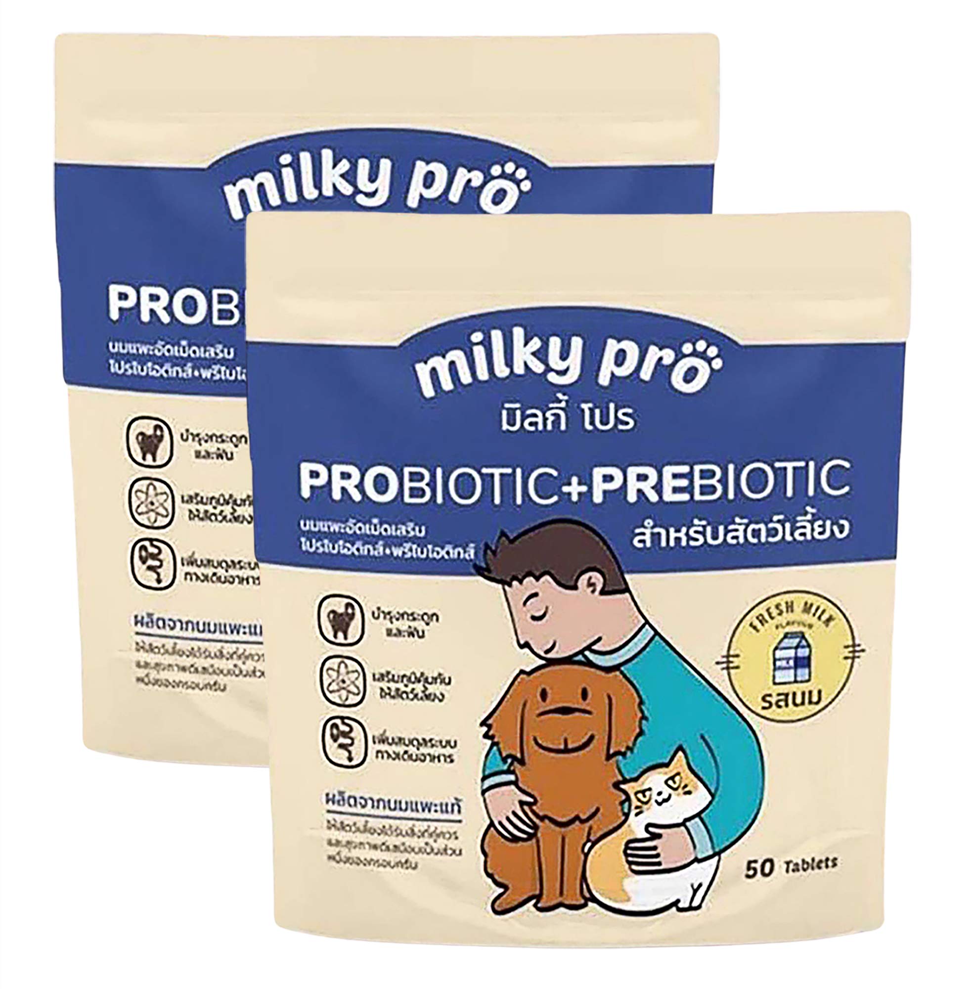 Buy MILKYPRO X2 Pcs 100 s Sterilized Goat Milk Replacer Pellets for Dog