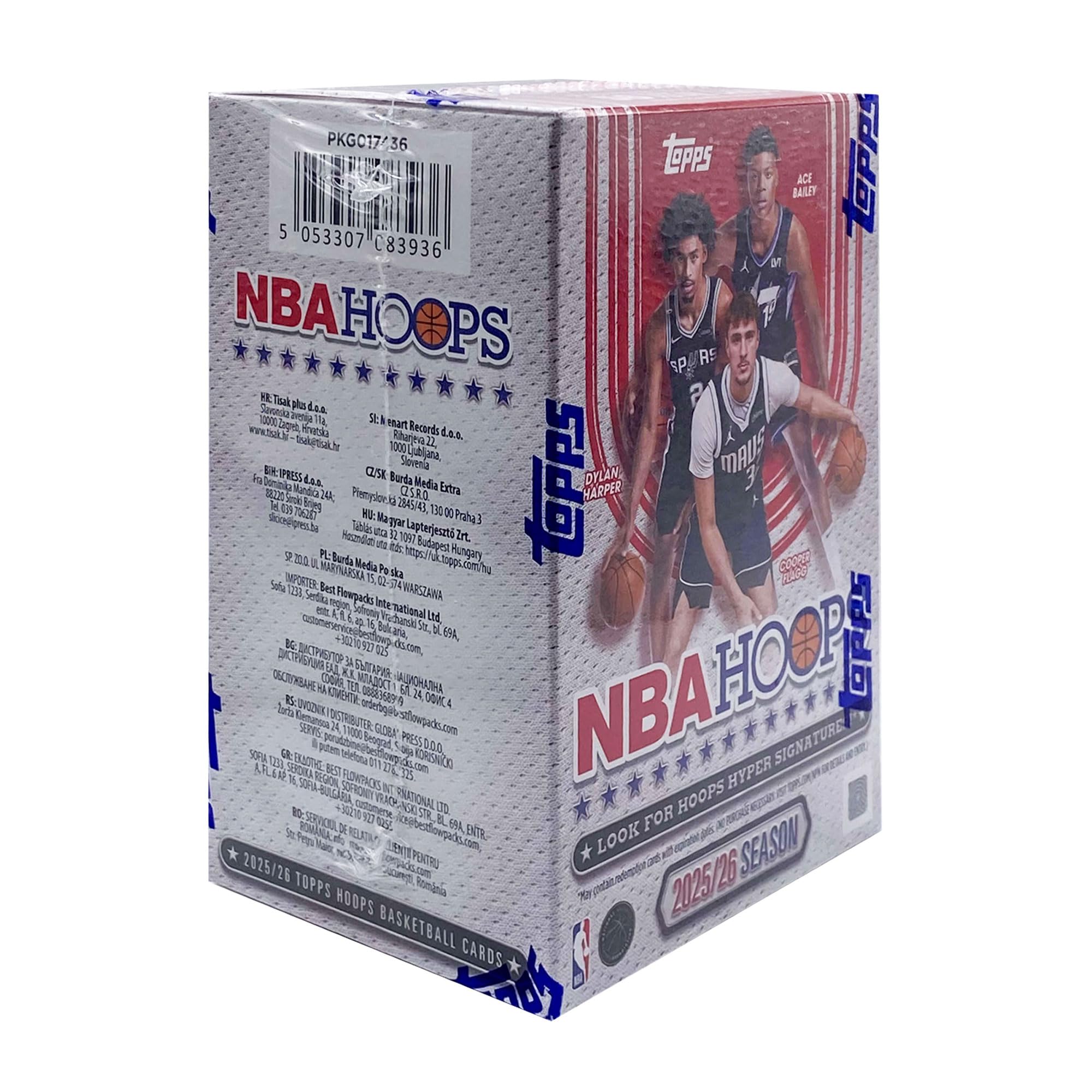 Topps Hoops 2025 2026 Value Box Basketball NBA & Card Up Sleeve
