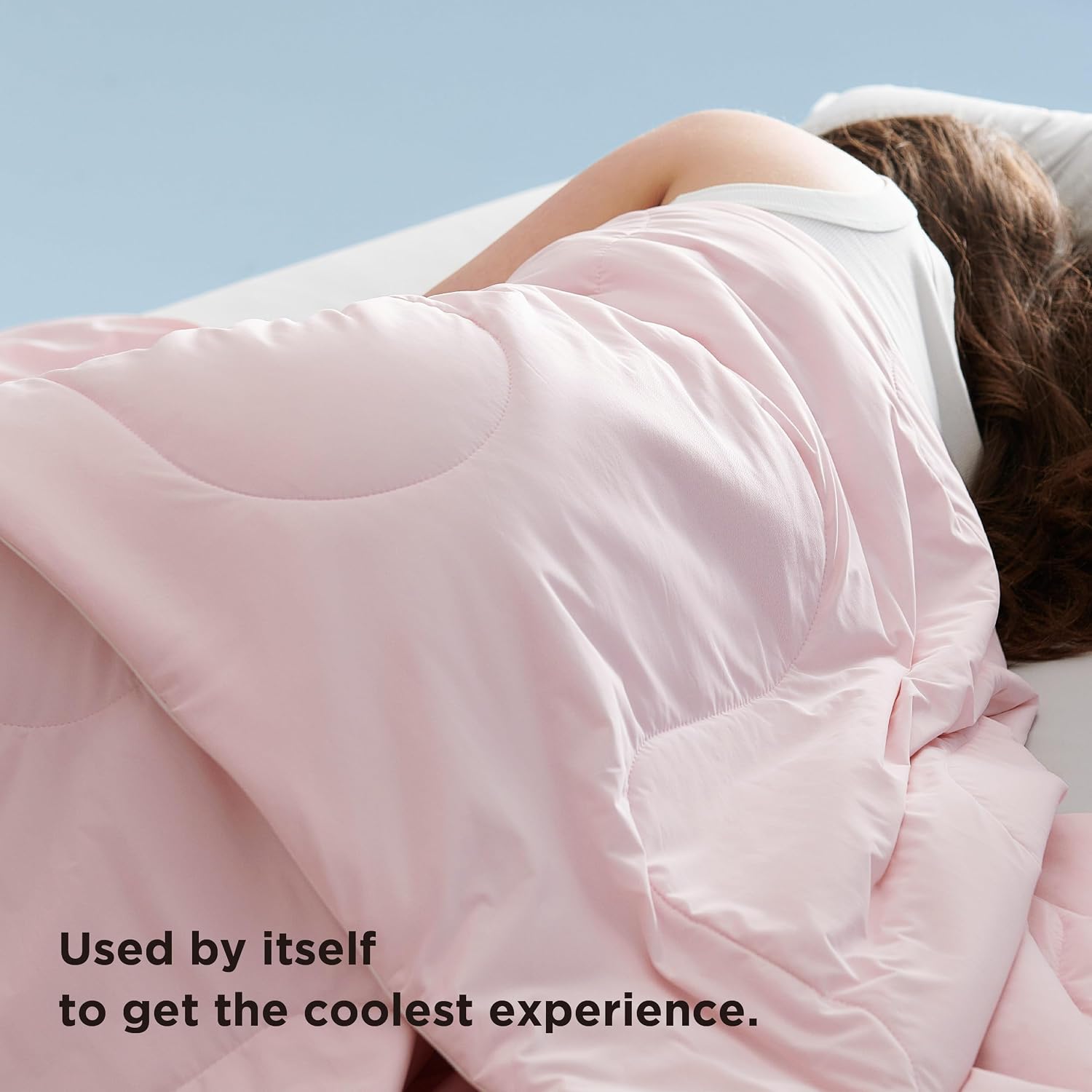 Bedsure Cooling Blankets for Hot Sleepers - Cooling Comforter, Cold Summer Blanket Twin Size for Bed, Ice Breathable and Lightweight Gift for Night Sweats, Pink, 60x80 Inches