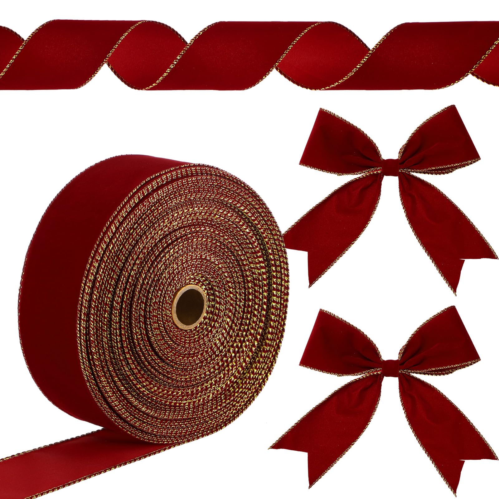 Ruban de velours vintage de Noël pour sublimer vos tables et paquets cadeaux