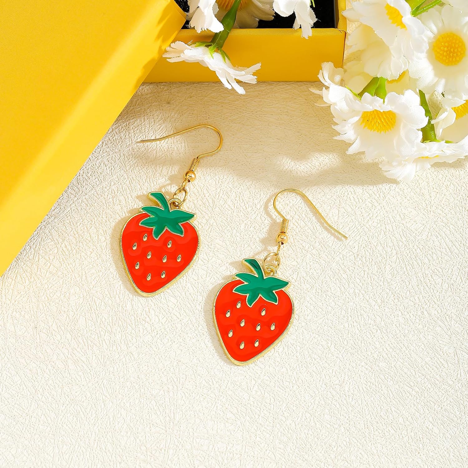 Strawberry Earrings for Women, Cute Fruits Dangle Earrings, Fashion Jewelry for Spring Summer Party Accessories Gifts - Image 7