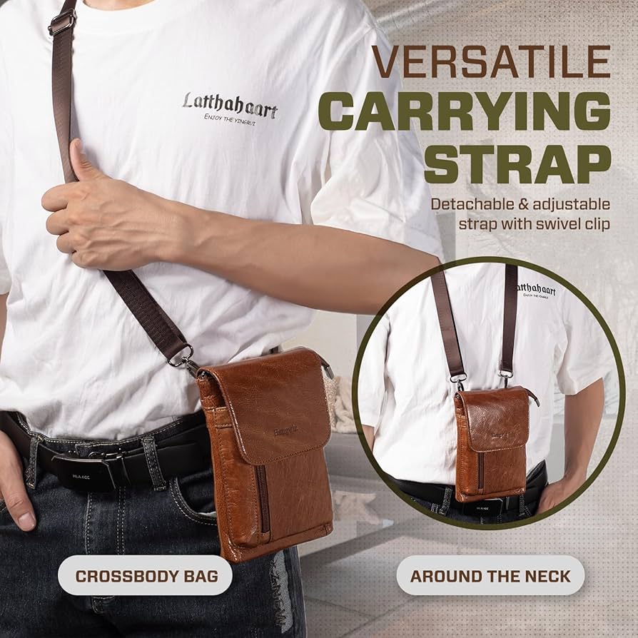 Amazon.com: Hengwin Genuine Leather Small Crossbody Bag for