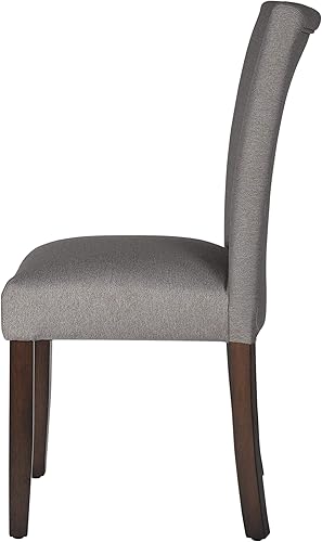 Miniatura 6 de HomePop Parsons Silla de comedor tapizada clásica, paquete individual, color gris