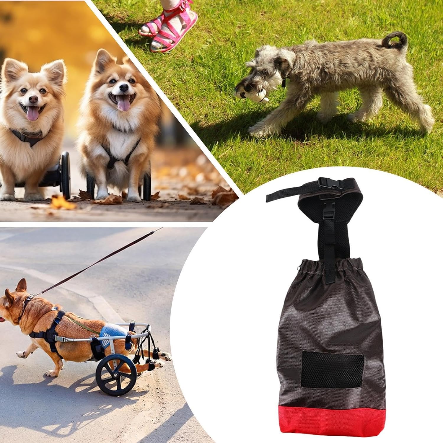 Dog Drag Bag - Reusable Pet Carrier, Flexible Shoulder Strap Travel Bag | Pet Shoulder Carrier - Reusable Dog Travel Bag for Outdoor Use | Adjustable Strap, Lightweight Portable Holder