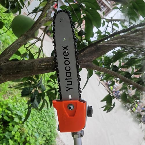 Miniatura 5 de Yutacorex Combo de barra guía y cadena de 8 pulgadas, accesorios de repuesto para sierra de poste para DEWALT DCPS620M1, DCPS620B, se adapta a RYOBI