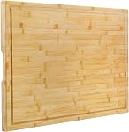Utoplike Extra Large Cutting Board 30" x 20",Bamboo Wooden Cutting Boards for Kitchen, XL Big Butcher Block Chopping Board with Juice Grooves (76.2 x 50.7cm)