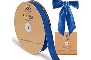 Royal Blue Velvet Ribbon - 25 Yards for All Your Decorative Needs