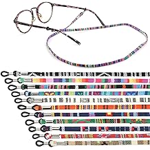Buy Donql 12pcs Eyeglasses Straps Chain 5mm Nylon Non Slip Spectacles Strap Glasses Adjustable Neck Cord Retainer Lanyard 73cm 28 74inch Bohemia Spec Lanyard For Women Men Kids Online In Indonesia B099rfk7bj