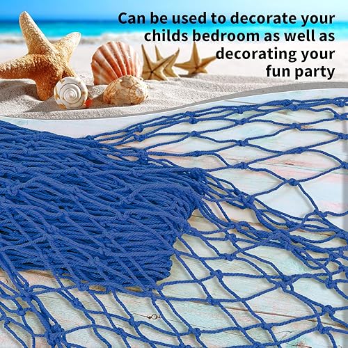 Miniatura 4 de Paquete de 2 decoraciones de red de pescado para fiesta