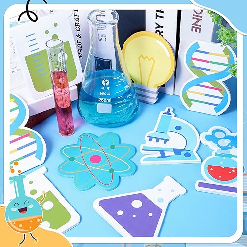 Miniatura 4 de 18 blocs de notas adhesivas divertidas de ciencia lindas blocs de notas de química esenciales para profesores estudiantes notas adhesivas