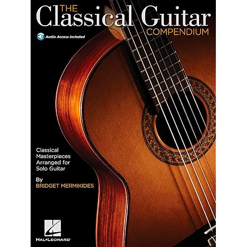 The Classical Guitar Compendium – Classical Masterpieces Arranged for Solo Guitar | Tablature Edition with Online Audio | Features Works by Bach, Beethoven, Mozart | Hal Leonard Guitar Songbook