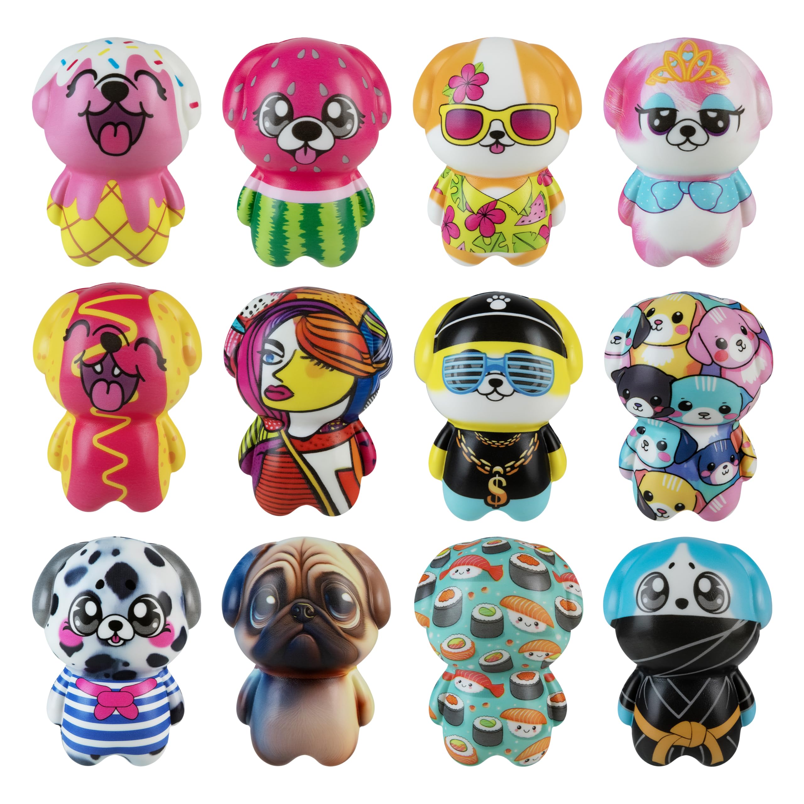 Amazon.com: ORB Lucky Puppy Foam Slow Rising Squishy Dogs Assorted