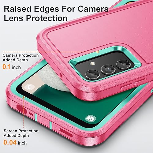 Miniatura 3 de Funda para Samsung Galaxy A13 5G, Samsung A13 5G con soporte integrado, a prueba de golpes, polvo y caídas, grado militar, funda protectora de grado