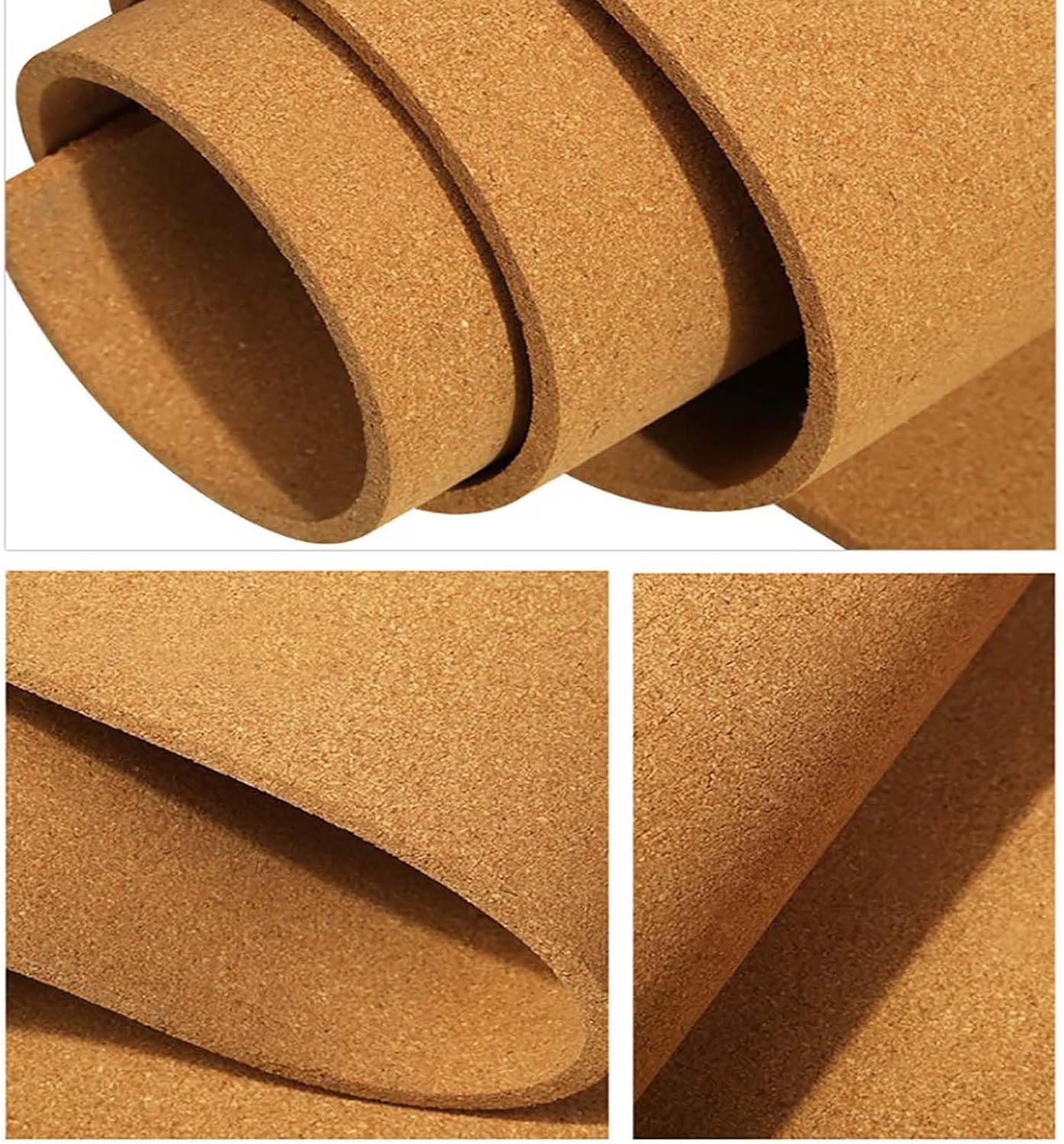 Cork Roll, Cork Board For Wall, Pin Boards For Walls, Cork Floor Tiles, Sound Insulation, 1/3" 1/4" Thick, For Floor Home Board Corner Wall Line, Brown ( Color : Thick 8mm , Size : 0.7mx1m(2.3ftx3.3ft
