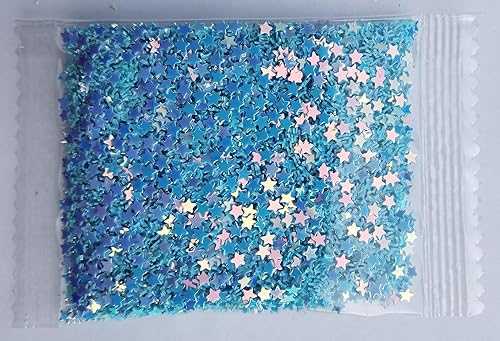 Miniatura 10 de Confeti con purpurina de estrella para arte de uñas, suministros de slime, manualidades de resina, decoración del hogar, tarjetas de bricolaje -