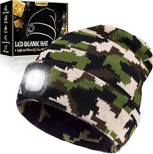 Gorro LED con luz, linterna LED recargable por USB, regalos para hombres, Día del Padre, regalos de hija, esposa, hijo, regalos de cumpleaños para disponible en Yaxa Colombia