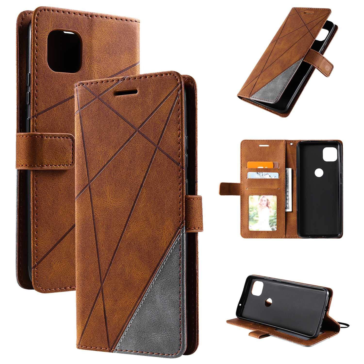 Cover Portafoglio Pu HAOYE Cover Per Otorola Oto G84 5G Cover, Flip Caso In PU Pelle Custodia Con Slot Carte