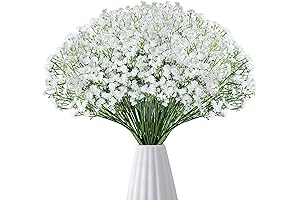 12Pcs Babys Breath Artificial Flowers: Realistic Faux Floral Décor