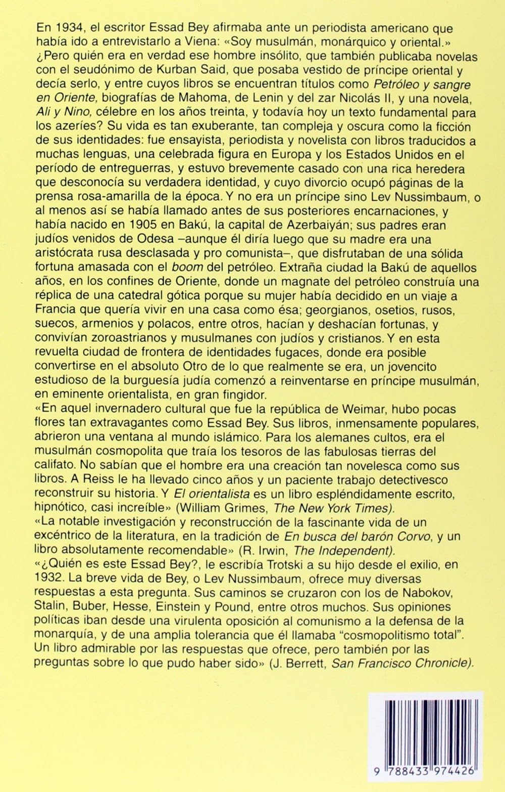 El orientalista: La solución del misterio de una vida extraña y peligrosa: 661 (Panorama de narrativas)