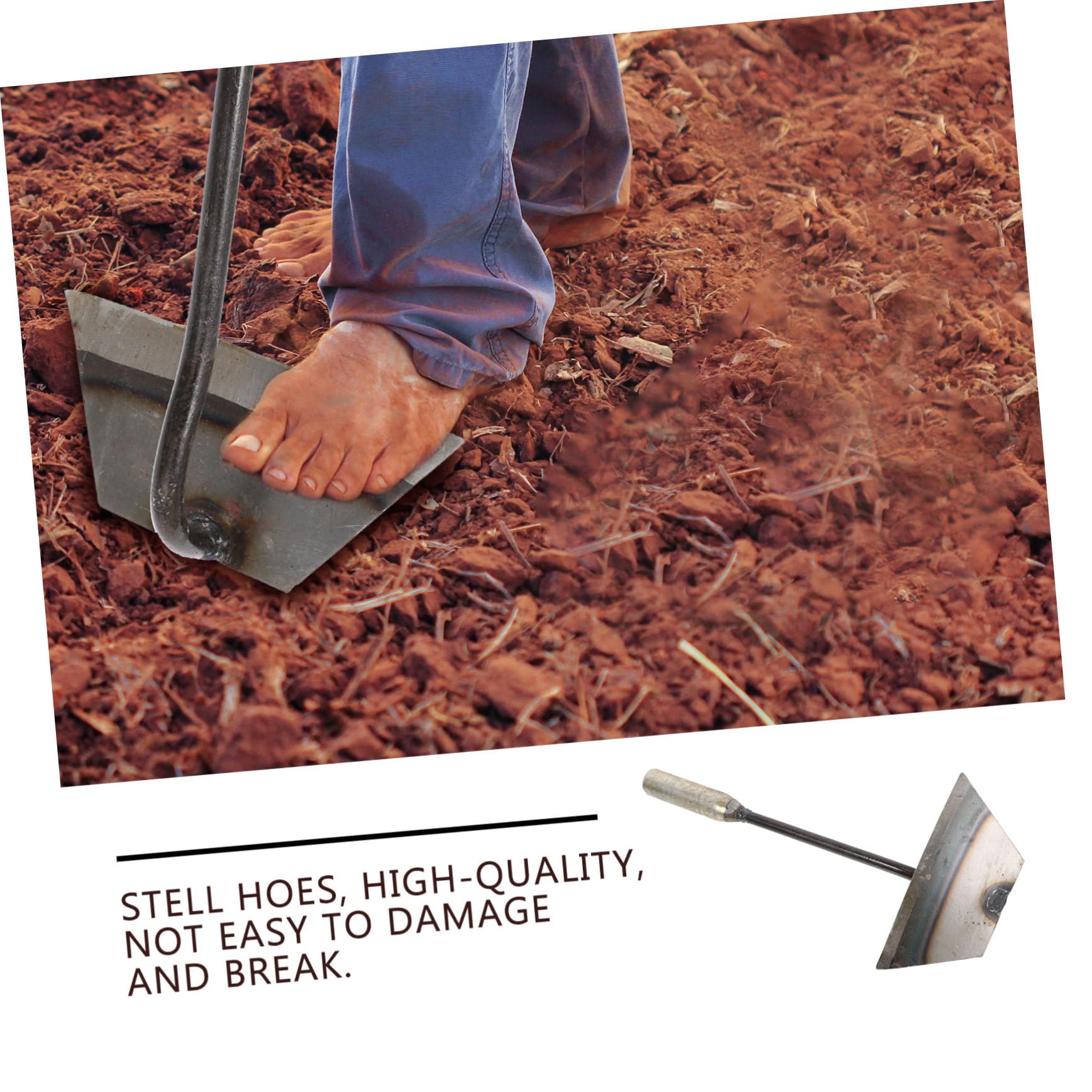 INOOMP 2Pcs Garden Hand Weeder Digger Durable Hand Hoes for Weeding Raking Reclamation Gardening Enthusiasts Lightweight Easy to Use