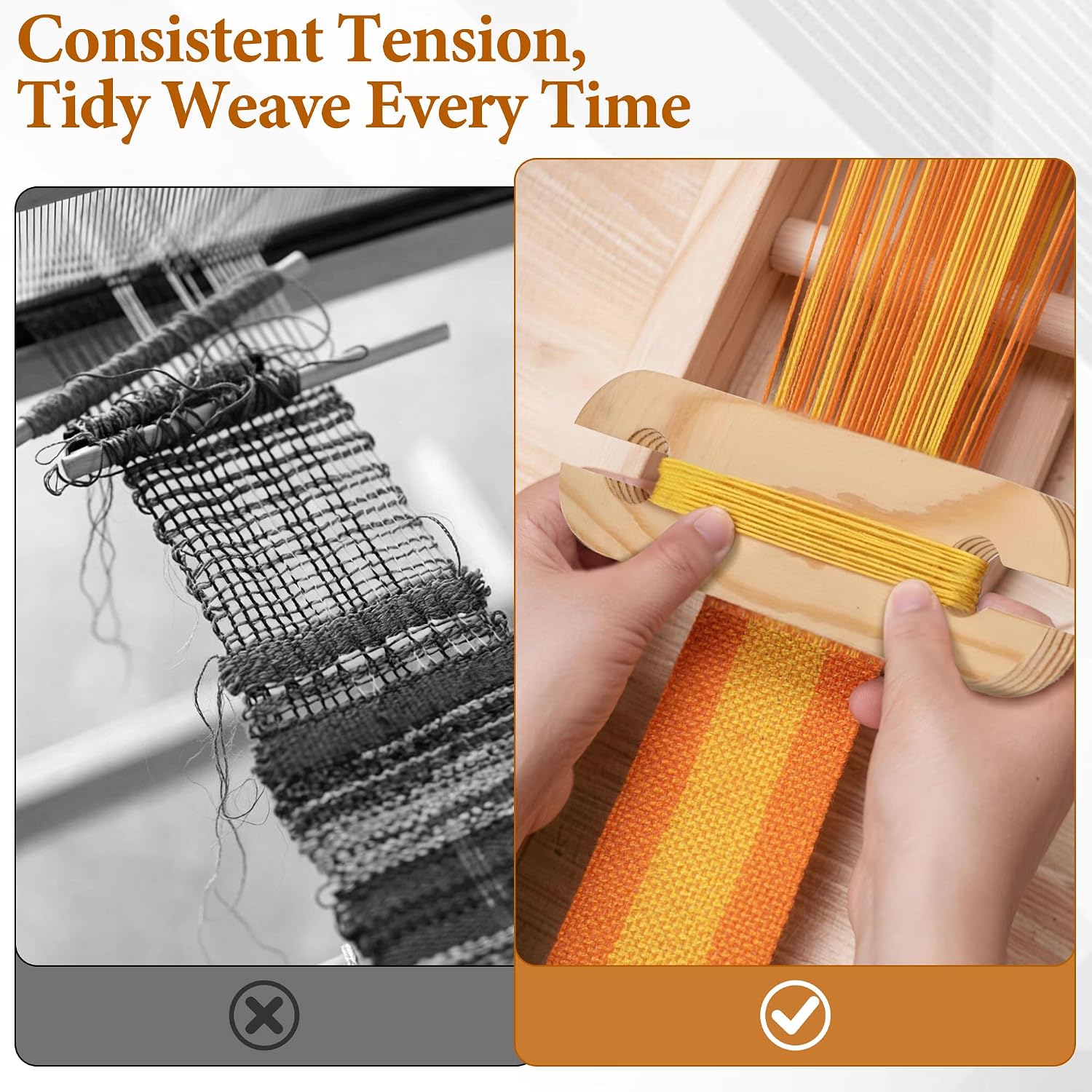 Inkle Loom with Inkle Weaving Shuttle, Wooden Inkle Loom Kit for Knitting & Crochet Supplies, Multi-Craft Table Loom for Beginner,Art & Craft Supplies for Textile Enthusiast's Present