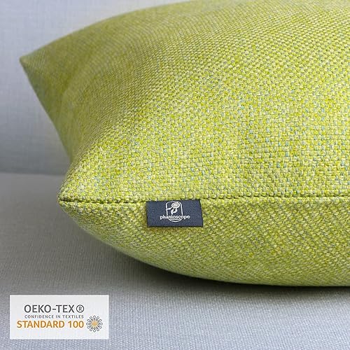 Miniatura 4 de Phantoscope Juego de 2 fundas de almohada con triple botón de mezcla de algodón