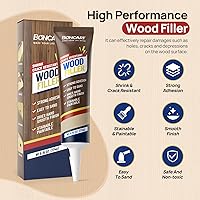 Vista 2 de Relleno de madera, masilla de madera pintable de 6.15 onzas, fácil de lijar, resistente al encogimiento y a las grietas, reparación rápida