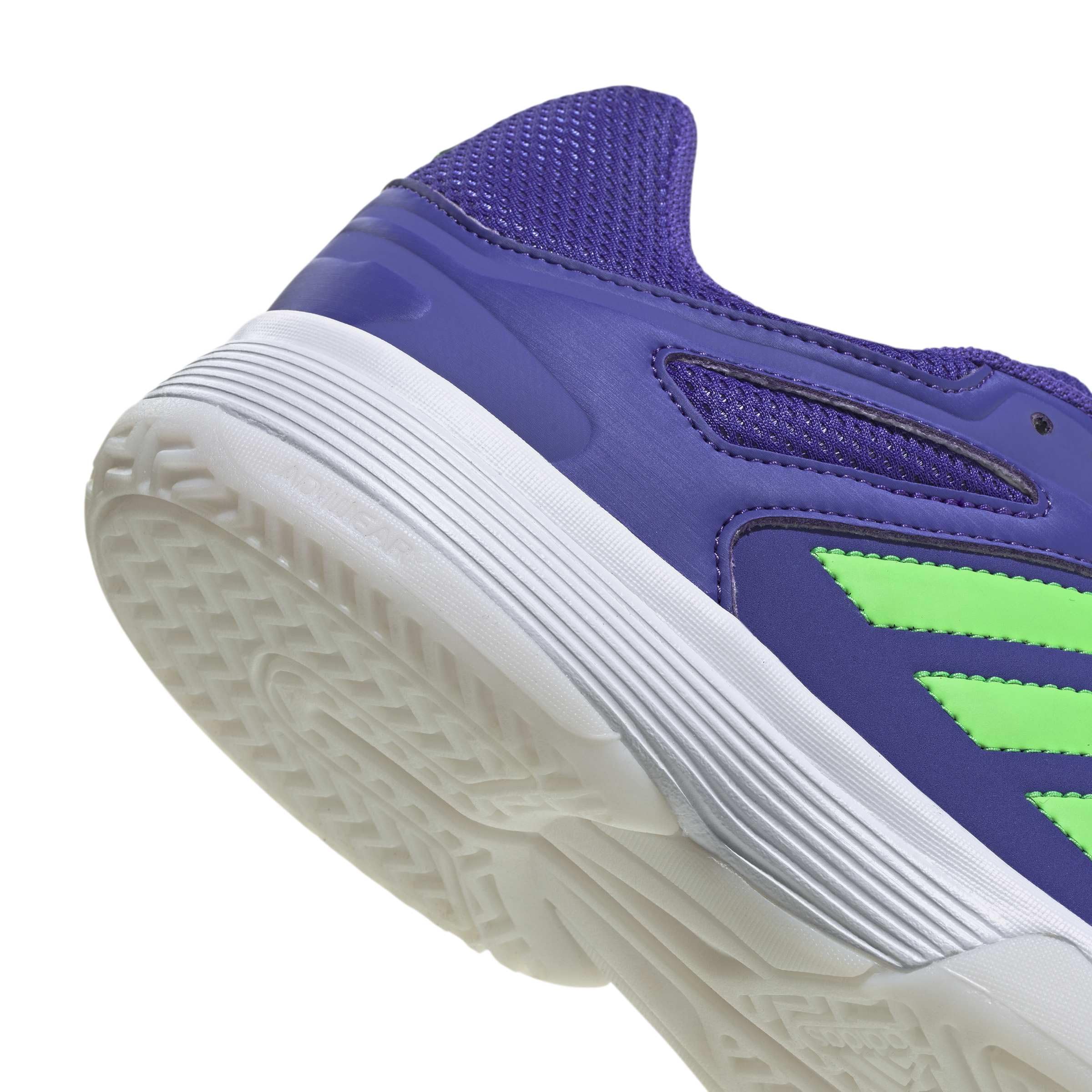 adidas Mezczyzni Speedcourt Mens Indoor Shoes, Solar Purple/screaming green/ftwr white, 38 2/3 EU